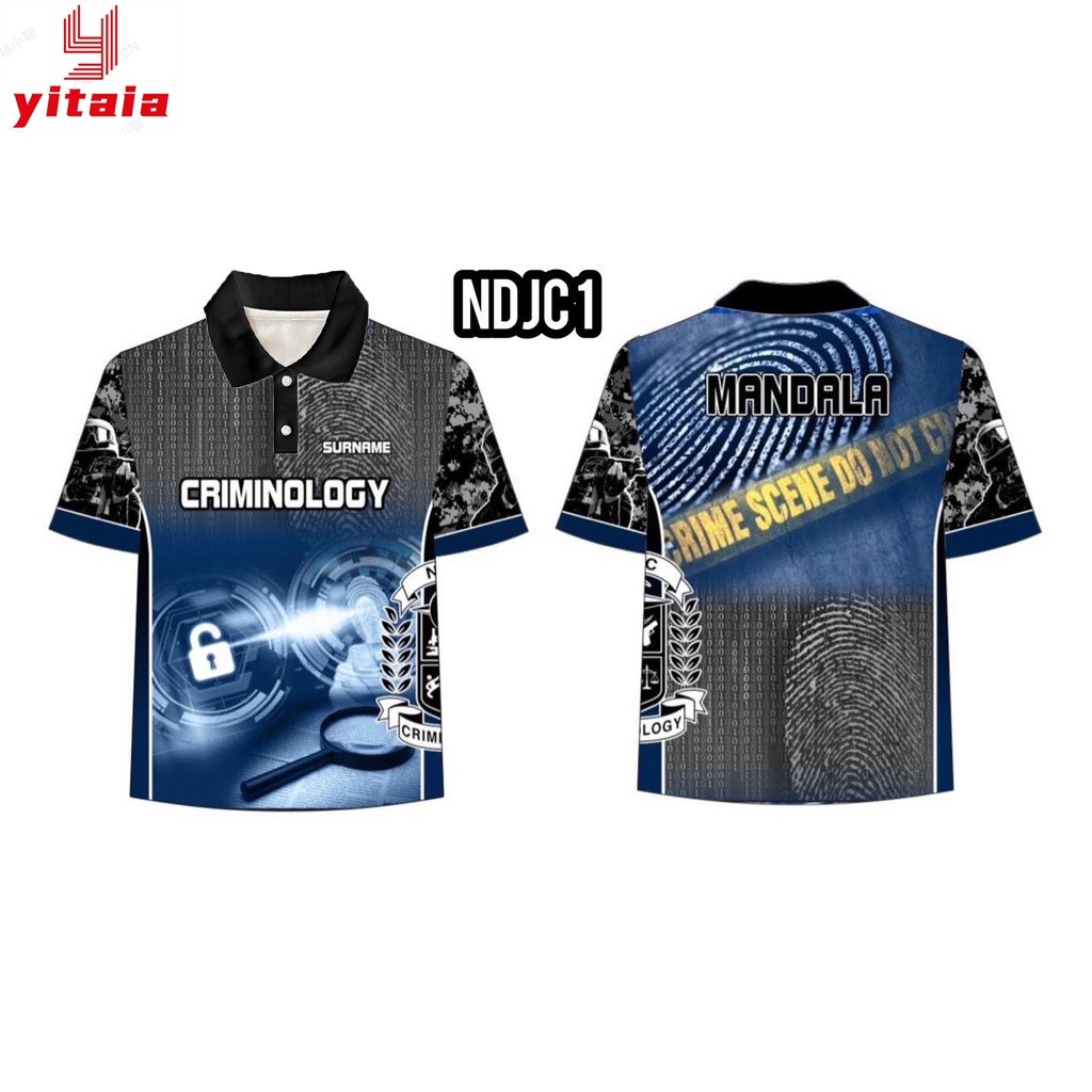 FREE Name/2024 เสื้อโปโล Criminology พร้อมนามสกุลระเหิด