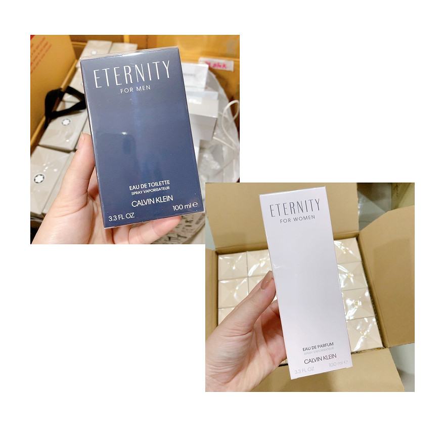 ♞,♘( 1 ขวด) ของแท้!! น้ำหอม CK Eternity Men / Women  100 ml กล่องซีล