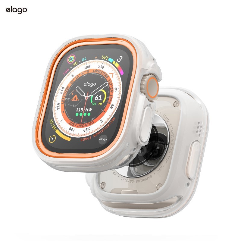 Elago Duo Case เข้ากันได้กับ Apple Watch Ultra 1,2 ไม่รวมอุปกรณ์