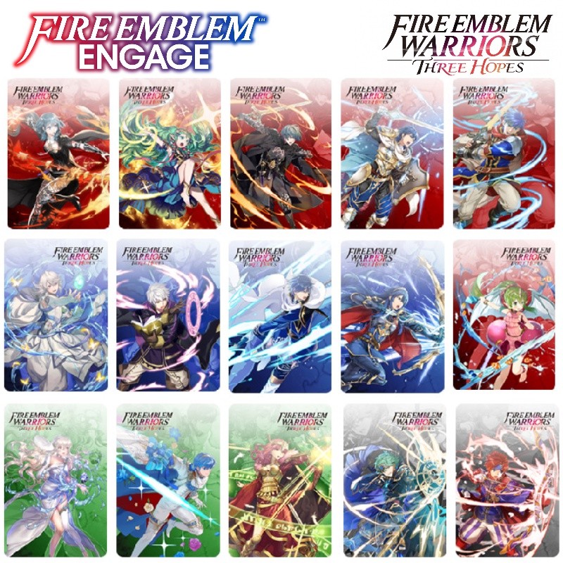 15 ชิ้น Fire Emblem Engage สามบ้าน Amiibo การ์ดเกมสวิทช์ NS อุปกรณ์เสริมสําหรับเล่นเกม