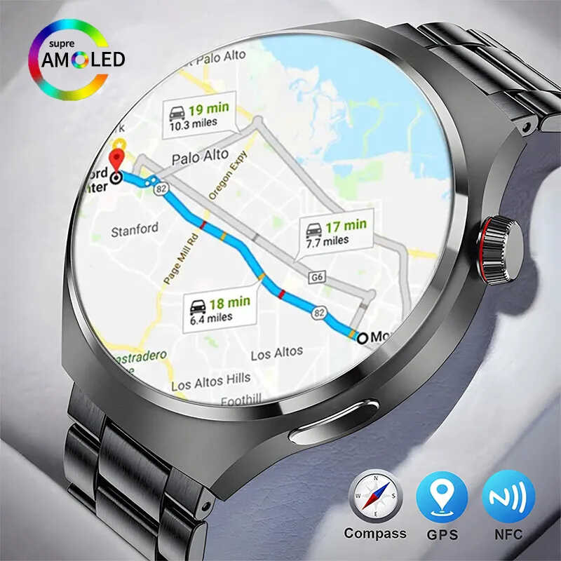❤ New WATCH 4 Smart Watch Mens PRO Ip68 Waterproof Blood Glucose NFC HD Bluetooth Talk GPS Watc
