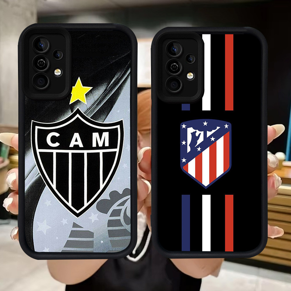 Q90 Atletico-Madrid soft Casing สําหรับ Samsung A34 A55 A54 A36 A15 A35 S25 Ultra A16 A24 A05S A25 A