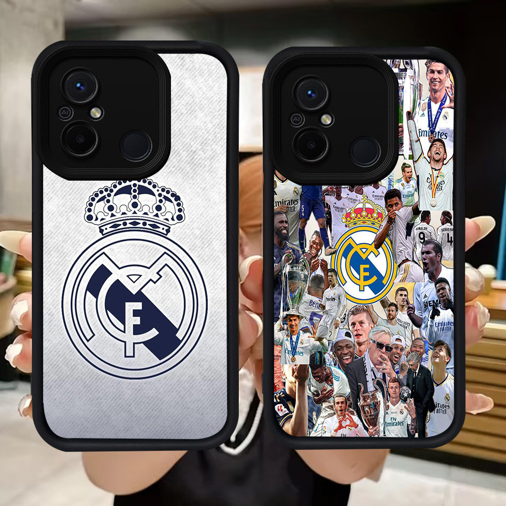 Q100 จริง-Madrid นุ่มสําหรับ Xiaomi Redmi หมายเหตุ POCO 10C A1 C71 F7 M3 C55 7 M4 9C 9T 12C C65 A5 9