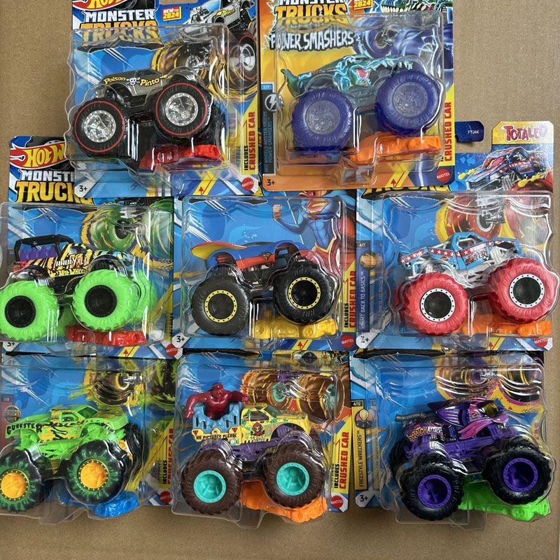 Hot Wheels Big Car FYJ44 Wild Muscle Off-Road Pipe Alloy Car Model รถของเล่น Tiger Shark 9C4C