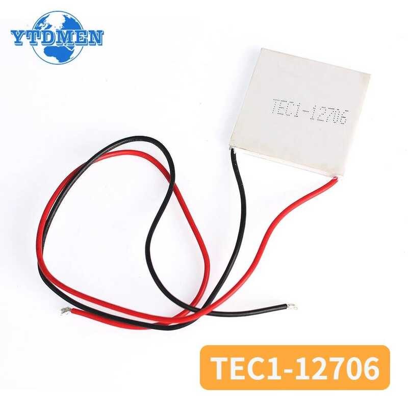 ชิ้น 1/2 TEC1-12706 12706 เครื่องทำความเย็นเทอร์โมอิเล็กทริก 40*40มม. 12V โมดูลองค์ประกอบเพลเทียร์ 4