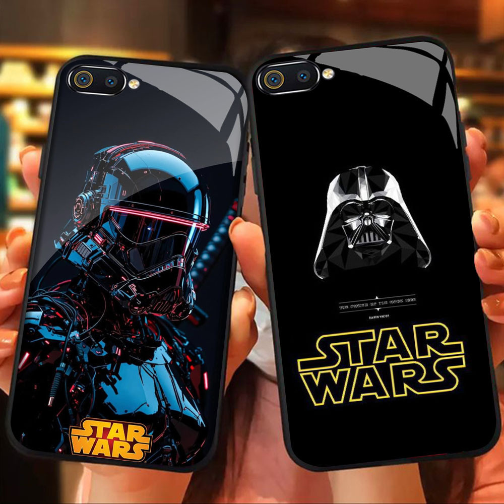 MK-99 Star Wars Hero Liquid HD Glass Casing สําหรับ Realme C1 C2 C2s OPPO A3S A5 A12E