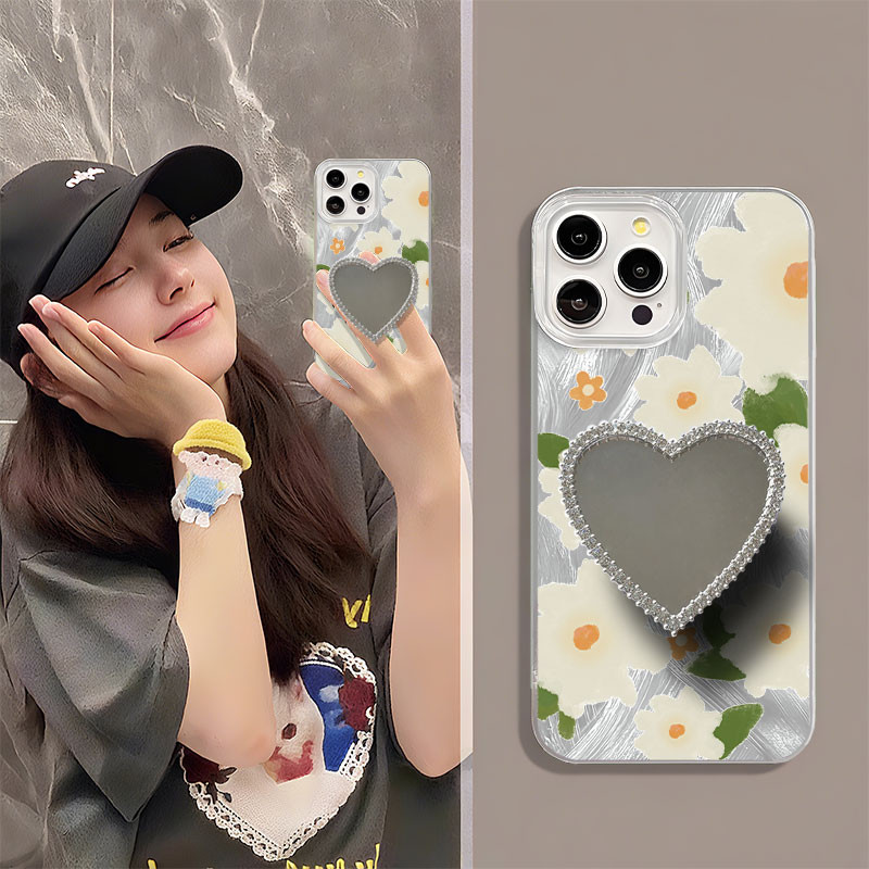 สําหรับ oppo CASE HP Premium Mirror น่ารัก Anti-scratch Softcase เคสกันกระแทก OPPOA15 A16 A17 A31202
