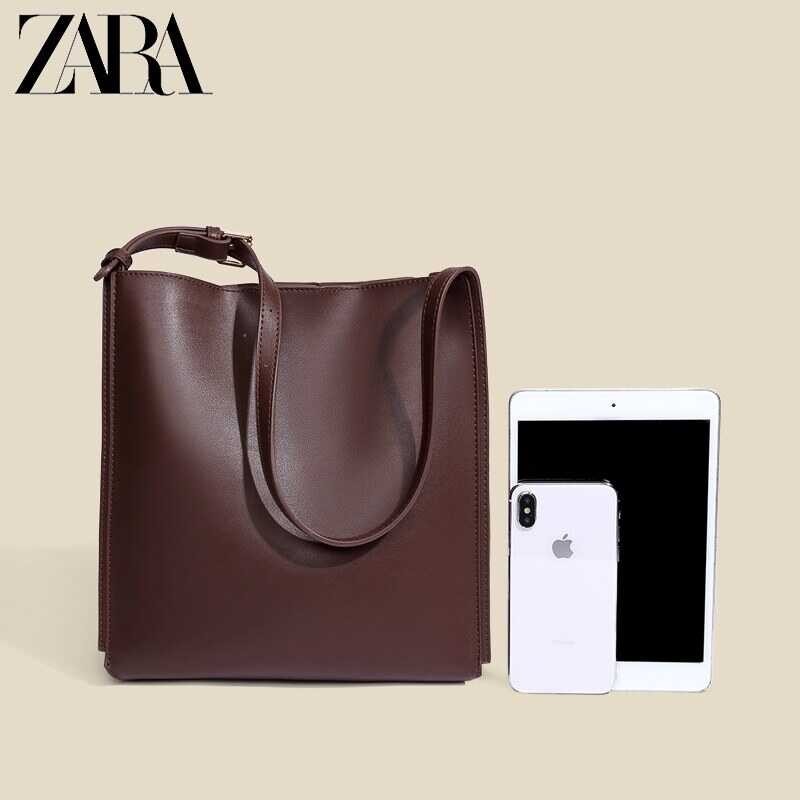 ❤ Zara2022 กระเป๋าใหญ่ของแท้สำหรับผู้หญิง 2022 ใหม่ไหล่