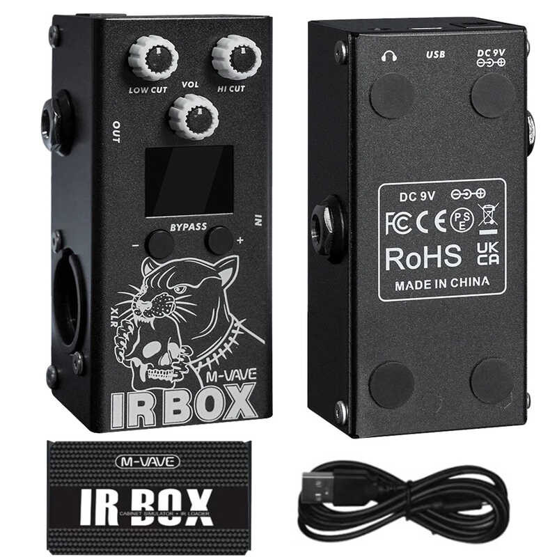 ➧ M-Vave Ir-Box กีตาร์เบสหลายผล 32 ตัวเลือกที่ตั้งไว้ล่วง