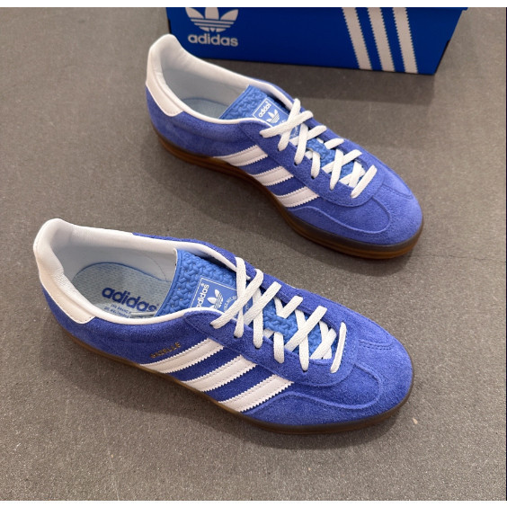 ฟิกเกอร์ ,,（ของแท้ 100 %）adidas samba OG Gazelle Indoor HQ8717 สีน้ำเงิน