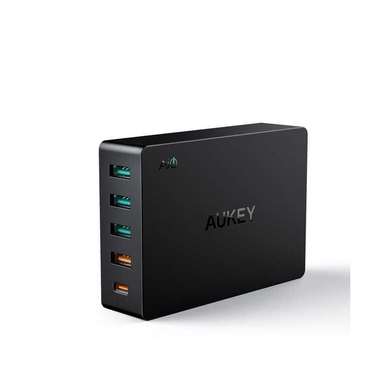 [ทักแชทรับคูปอง] Aukey​ ​หัวชาร์จ 5 45W PD หัวชาร์จ ชาร์จด่