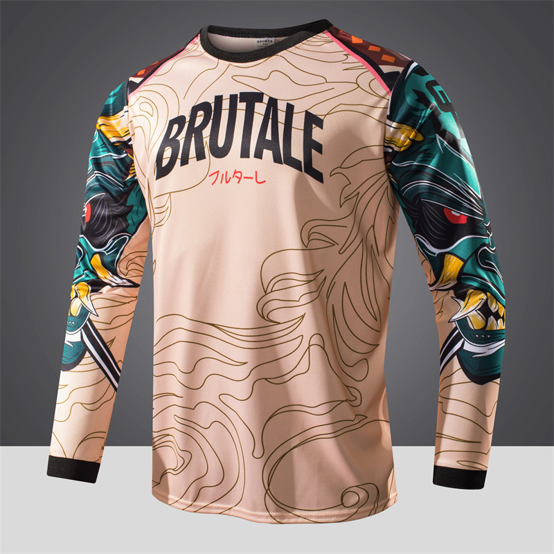 ส-5เอ็กแอล เสื้อมอเตอร์ แขนยาว สําหรับผู้ชาย เต็มชุด เสื้อปั่นจักรยาน นักขี่จักรยาน ชุดขี่มอเตอร์ไซค์ 27177