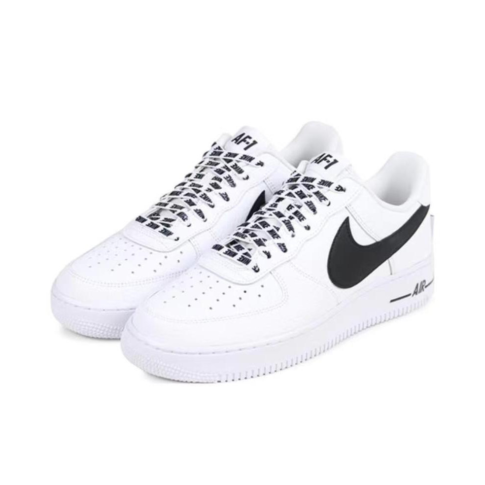 poi ♞,♘,♙Nike Air Force 1Low NBA Low Top รองเท้าผ้าใบผู้ชาย Bai Lan