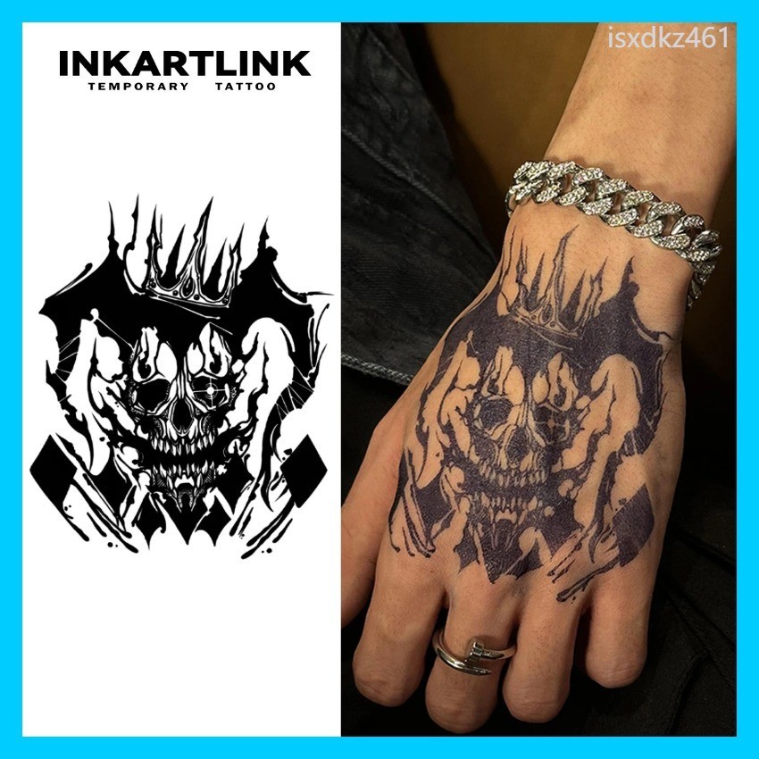 Joker King รูปแบบชั่วคราว Tattoo สติก Z