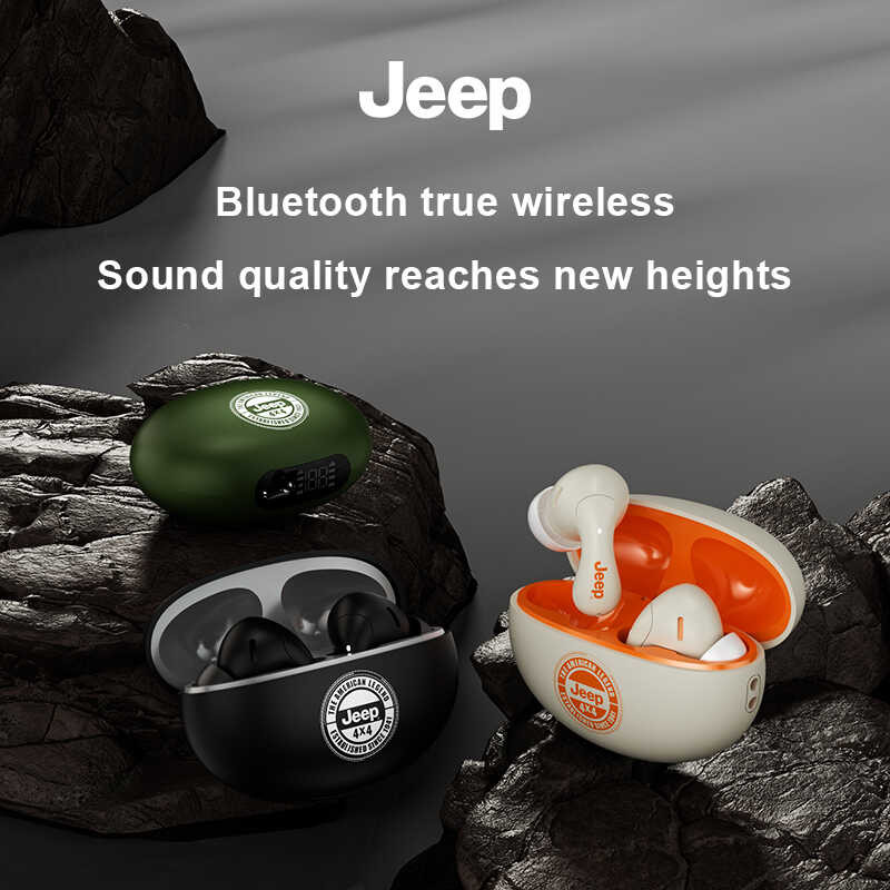 Jeep Ew121 Earbuds 5.3 Headphones 40Hrs Playtime For Iphone Android, Wireless Earphones Deep Bass A