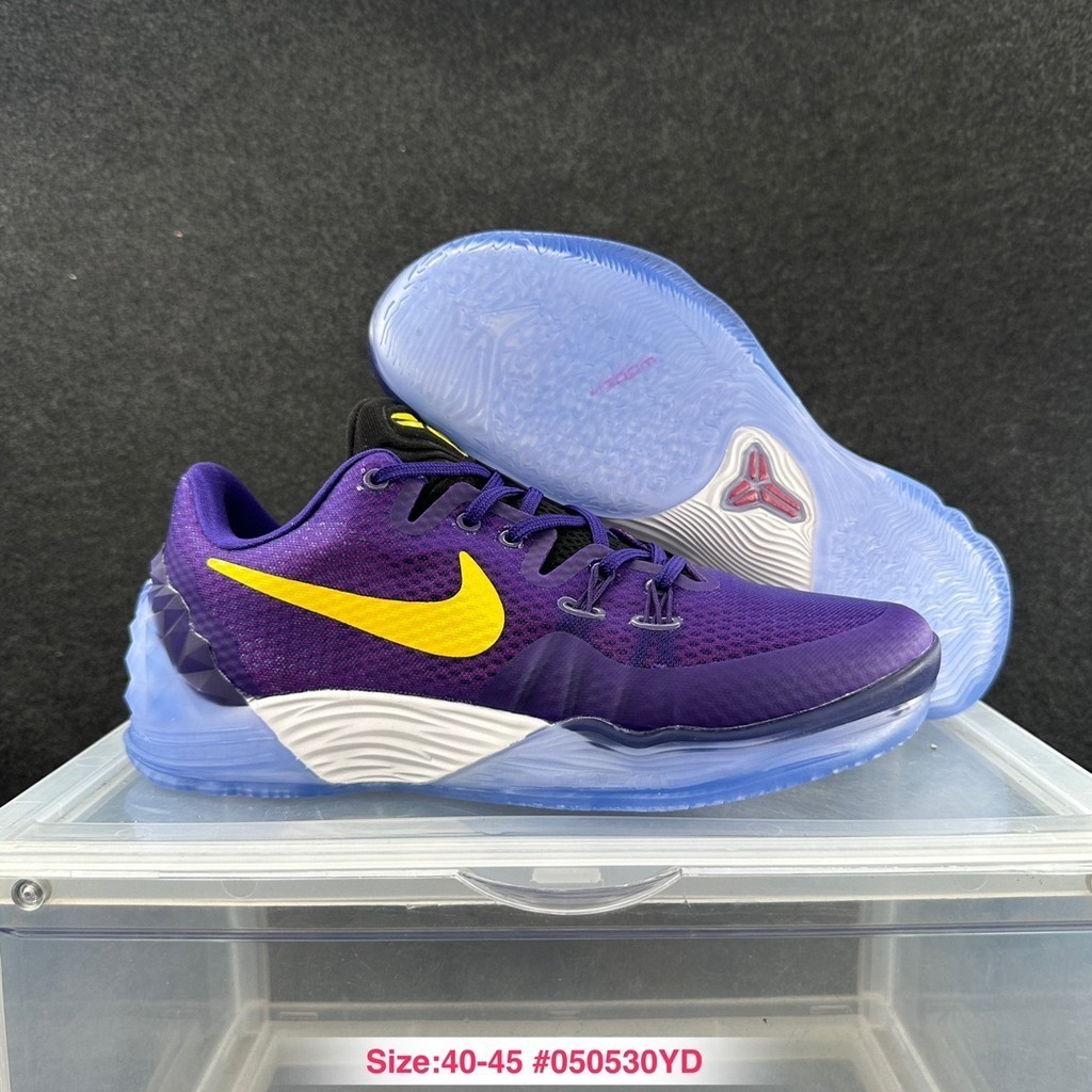 ฟิกเกอร์ Nike Kobe Venomenon 5 Kobe Venom 5 รุ่นผู้ชายเบาะ rebound กันลื่นทนต่อการสึกหรอรองเท้าบาสเ