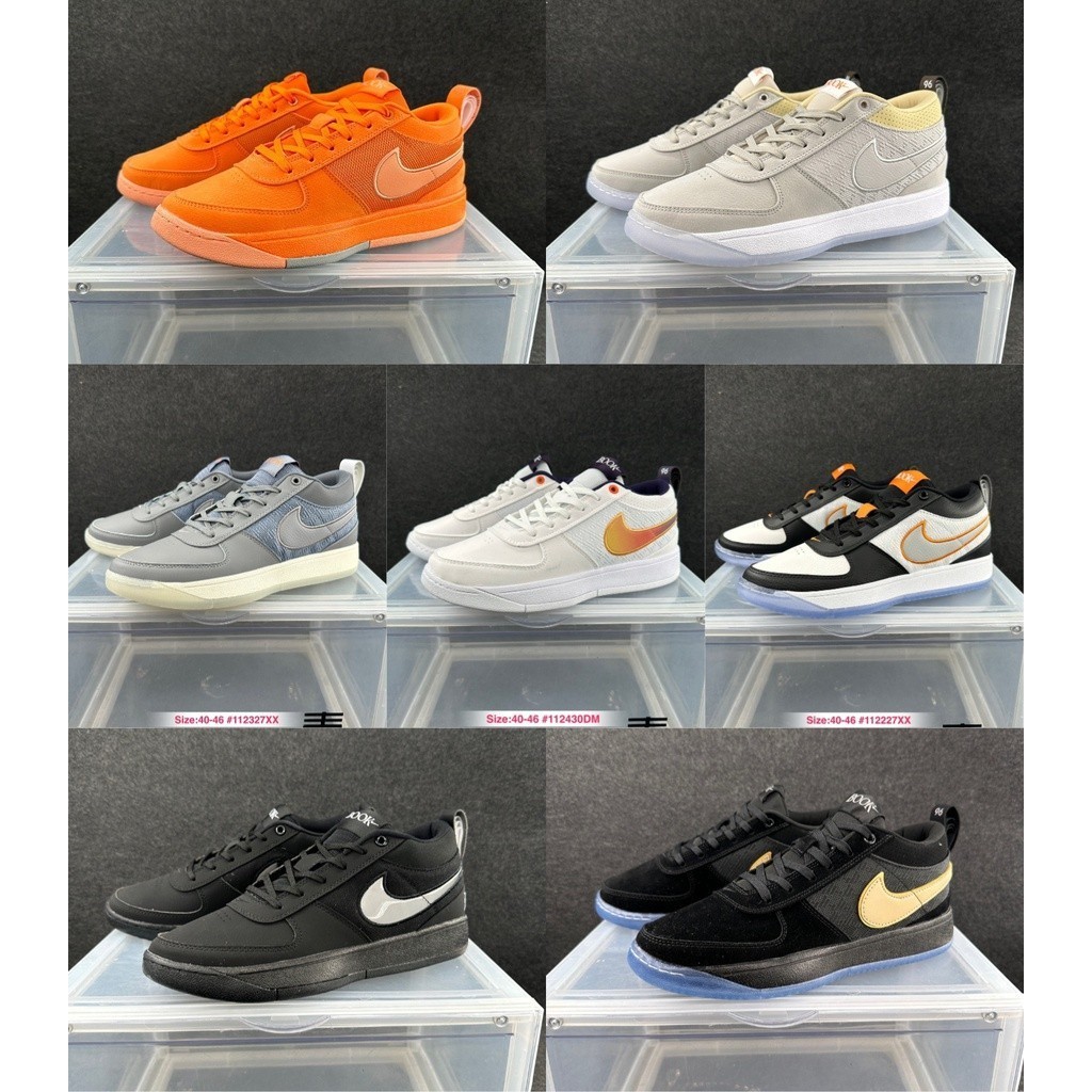 Nike Book 1 Booker 1 รองเท ้ าบาสเก ็ ตบอลกันลื ่ นคุณภาพสูงสําหรับผู ้ ชาย DY9N