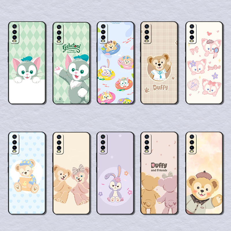 เคสโทรศัพท์ทาสีสําหรับvivo 2026 2032 2029 2043 Y12S Y12A Y20 Y20S Y20i Y30 Duffyนุ่มสีดําTPUกรณี