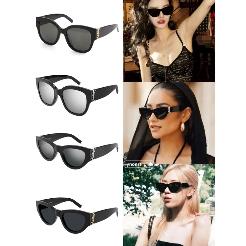 SAINTLAURENT แว่นกันแดด YSL ตัวอักษร Interleaved SL M95/F M94/F แว่นกันแดด