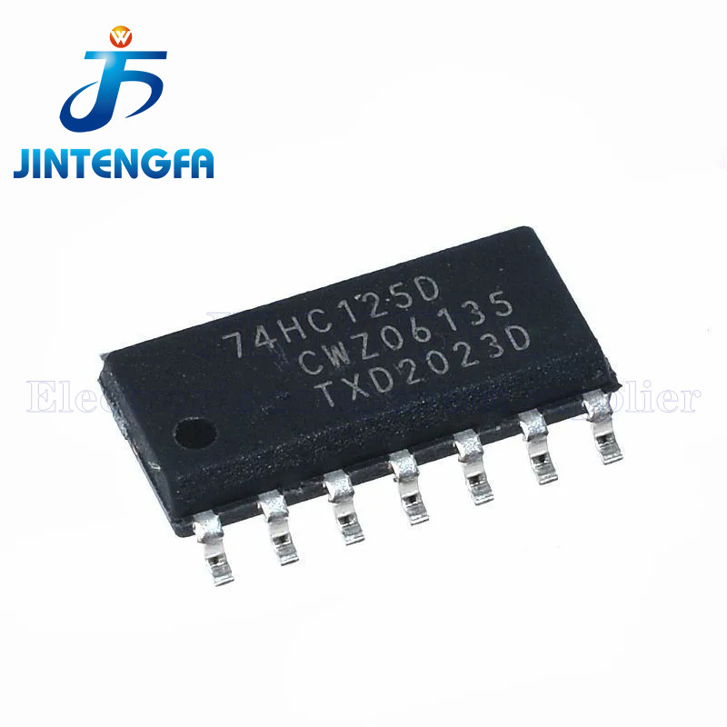 20PCS 74HC125D SOP-14 74HC125 SN74HC125DR SN74HC125D HC125 SMD IC Quad บัฟเฟอร์/สายไดร์เวอร์ 3-state