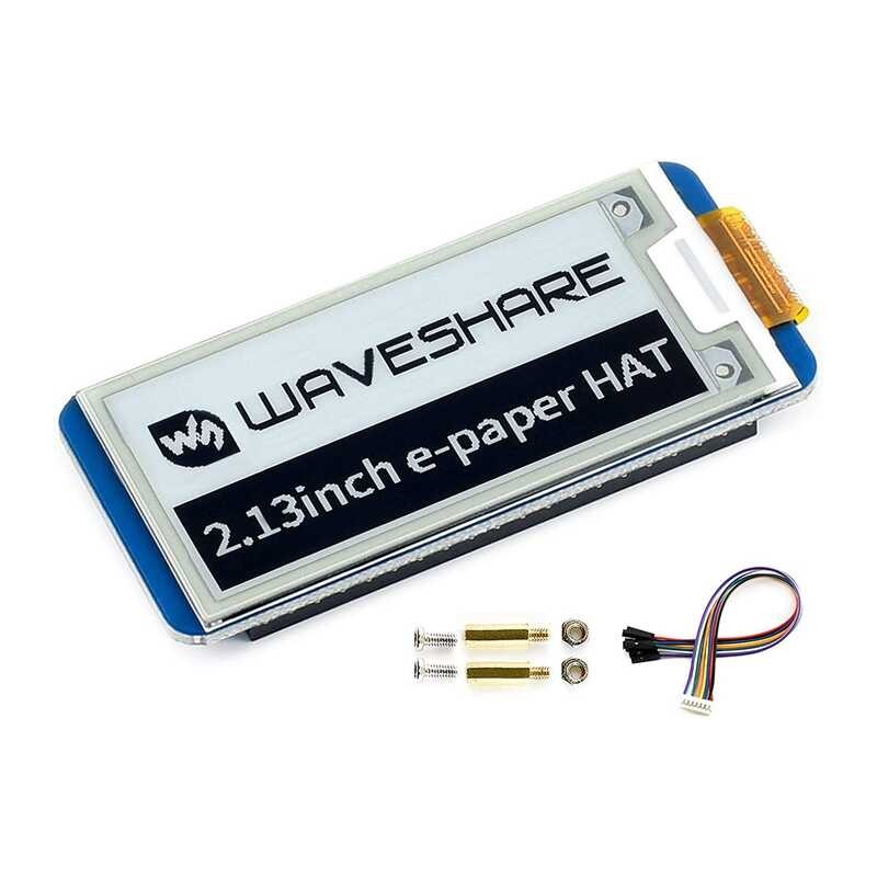 ❤ Waveshare 2.13Inch E-Ink Display Hat, Black,White Two-Color 250X122 Pixel E-Paper Screen LCD