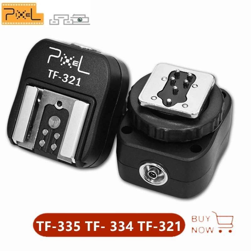 พิกเซล TF-335 TF- 334 TF-321 TF-322 TF-322 TF-324 TF-325 TTL แฟลชรองเท้า Hotshoe อะแดปเตอร์แปลงสําหร