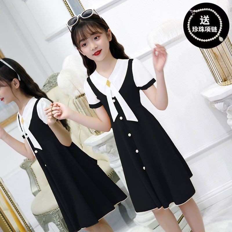 ชุดเด็กชุดฤดูร้อนใหม่ สไตล์ไทยและตะวันตก ชุดเจ้าหญิงแบบฟิตgetBody