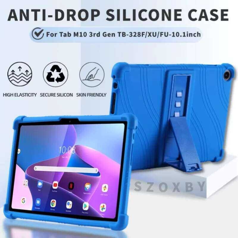 Lenovo สำหรับเคส Tab M10 รุ่นที่ 3 ขนาด 10.1 นิ้ว แท็บเล็ตกันกระแทก TB-328F TB328XU TB328FU ปกซิลิโค