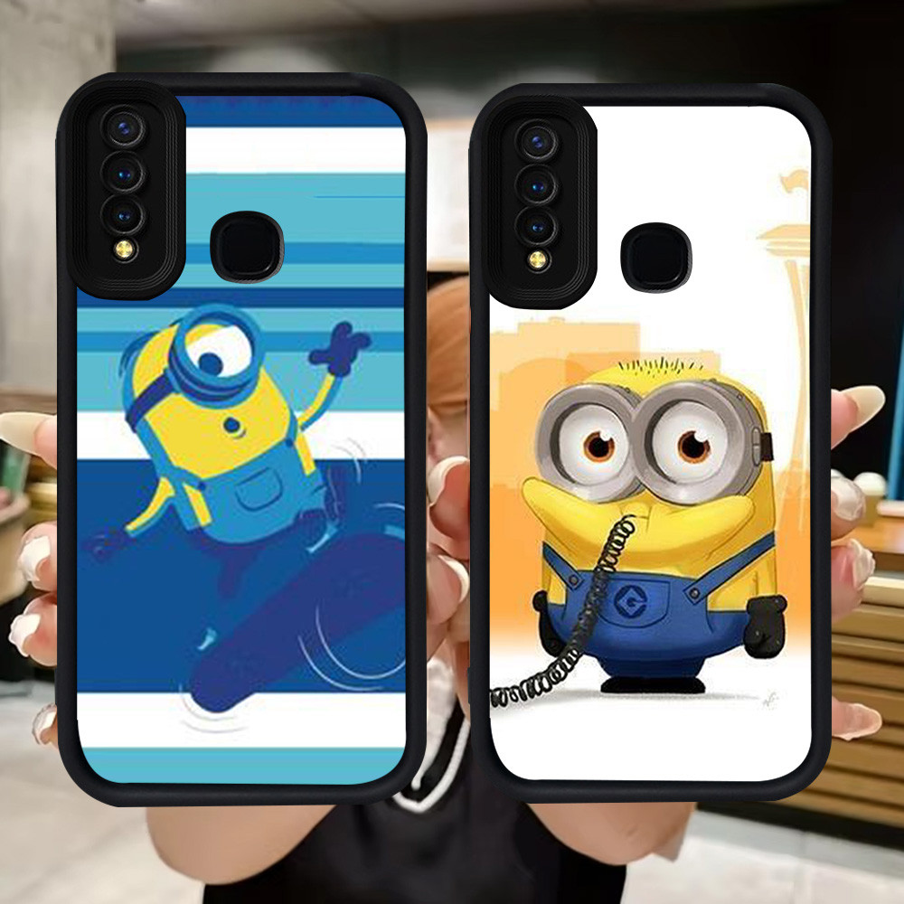 Q22 Minion soft Casing สําหรับ VIVO Y30 Y50 Y19 V9 Y95 Y93 Y12 Y91 Y30i Y15 Y17 Z1 Pro Y91C