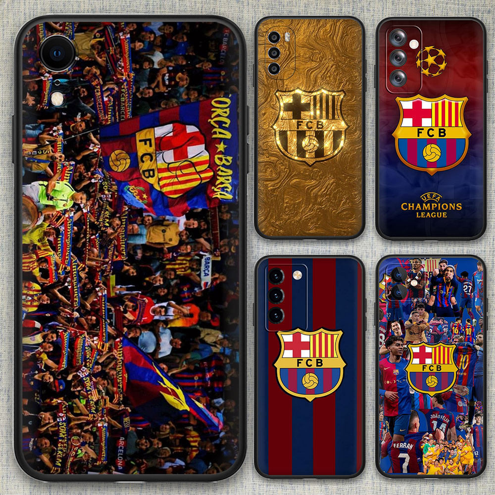 ฝาครอบป้องกันการตก iPhone 13 13Pro 13Mini 13ProMax 14 14Pro 14Plus 14ProMax G5Y9 FC Barcelona เคสโทร