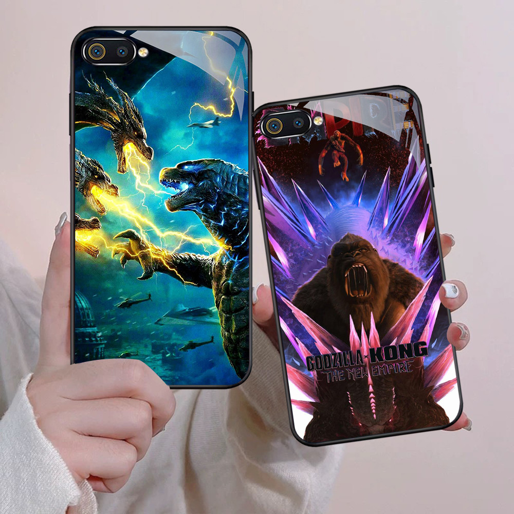 NA-36 Godzilla vs Kong2 HD Softcase Glossy Glass สําหรับ Realme C1 C2 C2s OPPO A3S A5 A12E