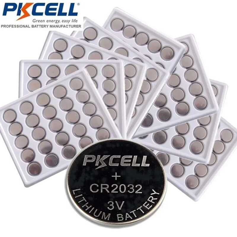 แบตเตอรี่ลิเธียม CR2032 200 ชิ้น/ล็อต 3V DL2032 CR 2032 KCR2032 5004LC ECR2032 แบตเตอรี่เซลล์แบบปุ่ม