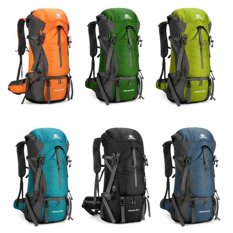 70L กระเป๋าปีนเขากีฬากลางแจ้งกระเป๋าเป้สะพายหลังเดินป่ากันน้ํา Camping Climbing Travel Trekking Ruck