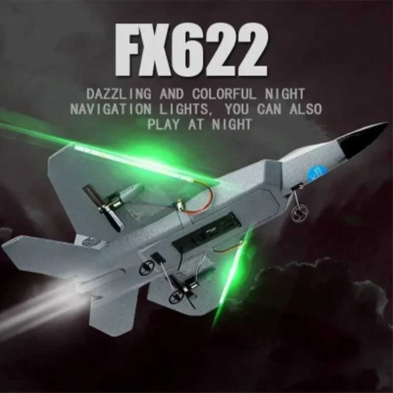 ➧ Rc Fx-622 Fighter F22 เครื่องบินควบคุมระยะไกลคงที่ปีกร่อน
