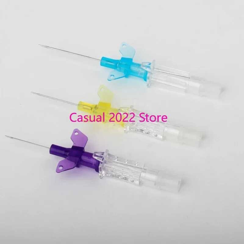 IV 50 ชิ้นทิ้ง Cannula สายสวน 22G 24G 26G สำหรับสัตว์เลี้ยงสุนัข