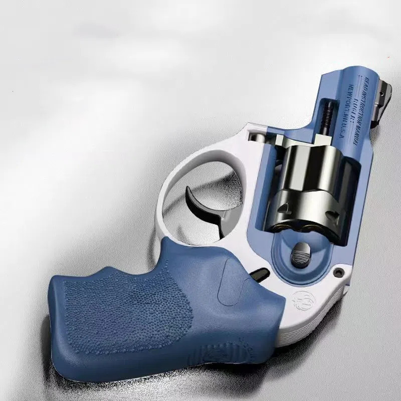 Double Action Bursting Revolver Soft Bullet ผู้ใหญ่ล้ออัลลอยด์ปืนของเล่น