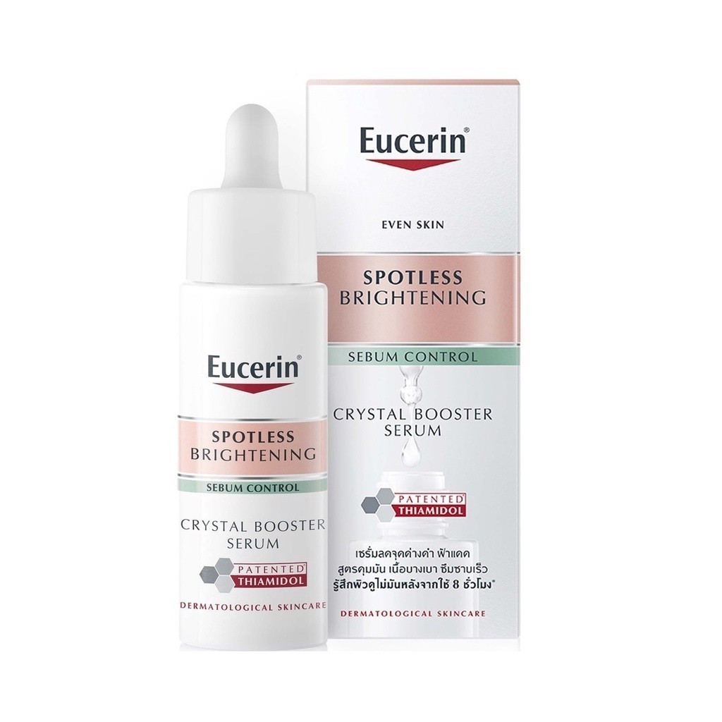 Eucerin Spotless Brightening Sebum Control Crystal Booster Serum ยูเซอริน เซรั่ม ลดจุดด่างดำ ฝ้า คุ