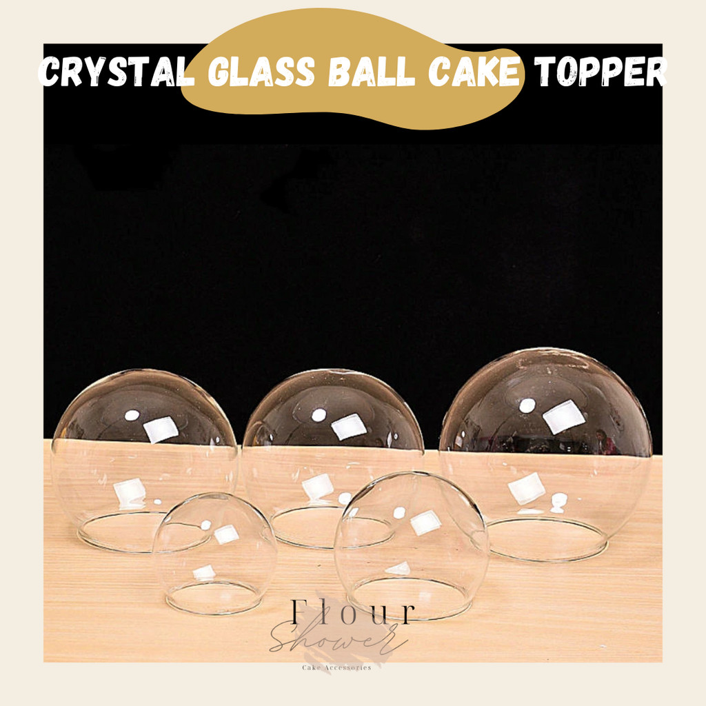 FS คริสตัลบอลเค้ก Tooper ตกแต่ง | ลูกแก้วหินประดับตกแต่งเค้ก