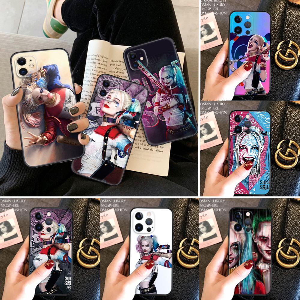 สําหรับ iPhone 11 Pro Max 12 Mini 7 8 Plus X XR XS Max soft Case G92 Harley Quinn joker