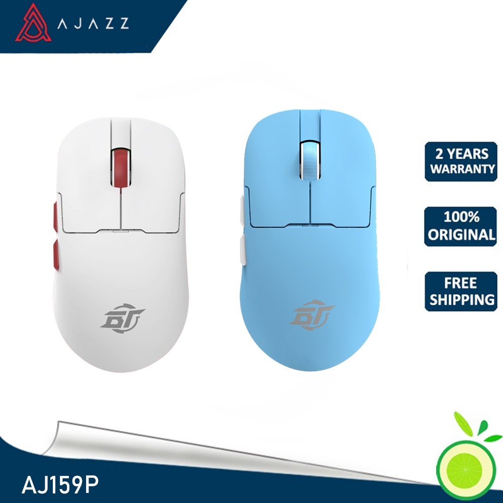 Ajazz aj159pro เมาส์สําหรับเล่นเกมไร้สายบลูทูธแบบมีสาย APW3395/3950 พร้อมเครื่องชาร์จ 8K
