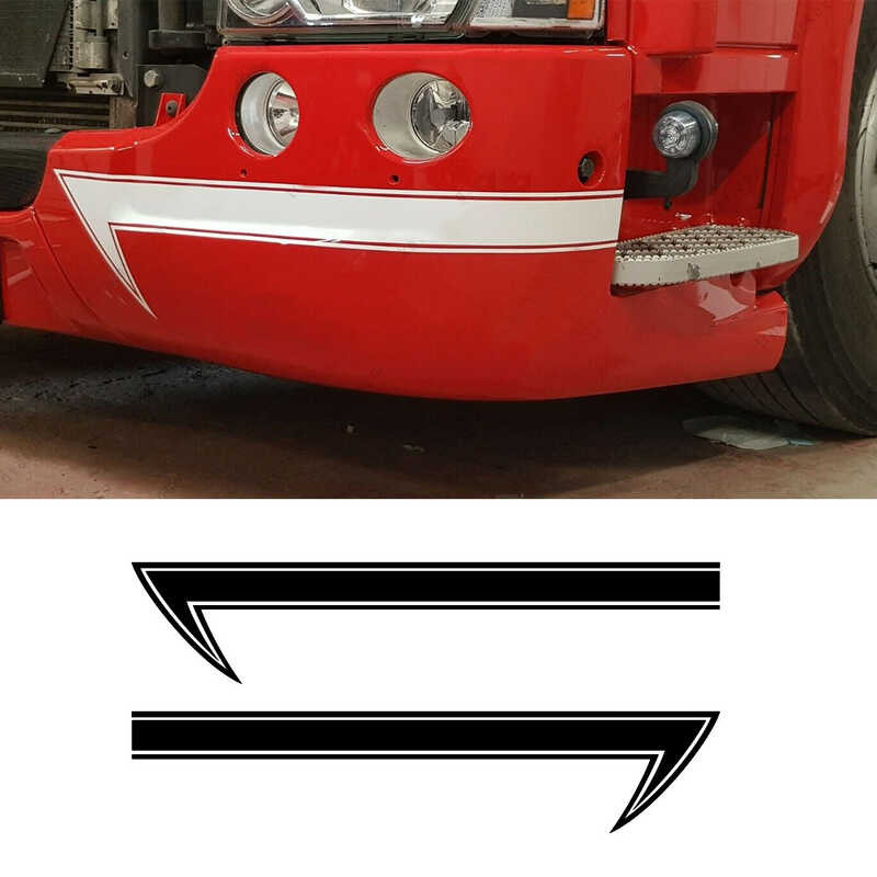 2 ชิ้น Scania R Series ดัตช์กันชนลูกศรเพชรรูปลอก, สติ๊กเกอร์
