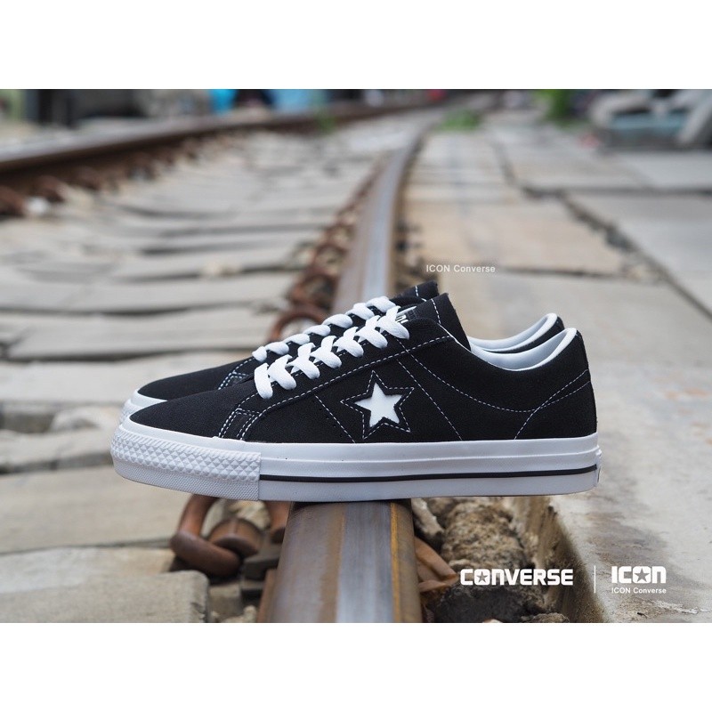 ♞Converse One Star PRO OX - Black  #ฟรีเชือกดำ #แท้ #พร้อมถุงshop iu