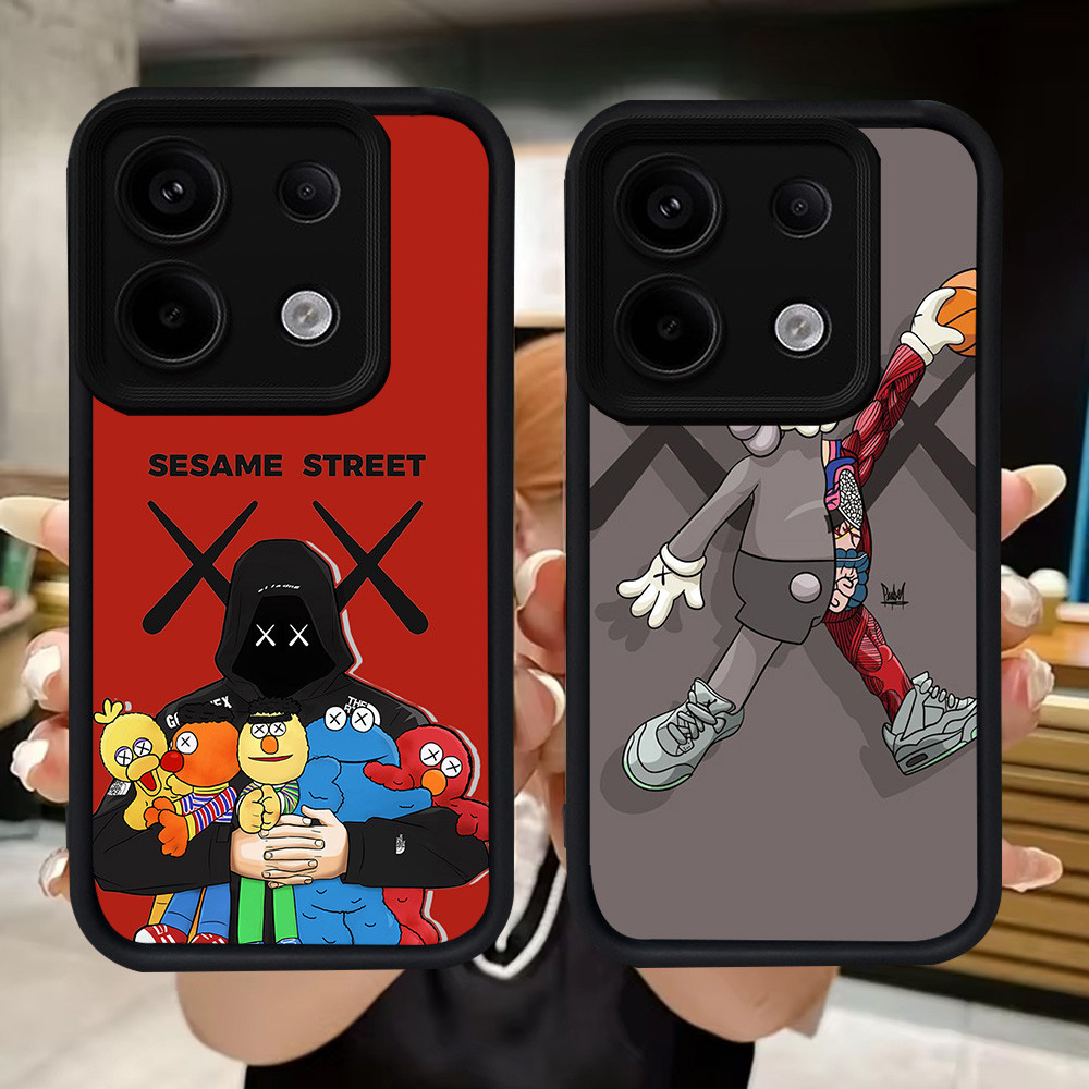 Q56 KAWS ปลอกอ่อนสําหรับ Xiaomi Redmi 15C POCO M7 X6 13T 13C หมายเหตุ 13 M6 Neo Pro Plus 5G