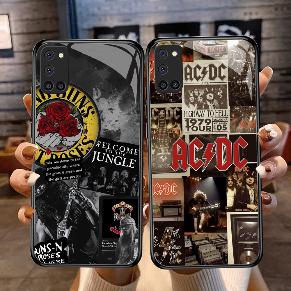 DF-18 AC DC TPU HD Glass Casing สําหรับ OPPO A92 A72 A94 A52 F19 Reno 5 5F Lite Pro