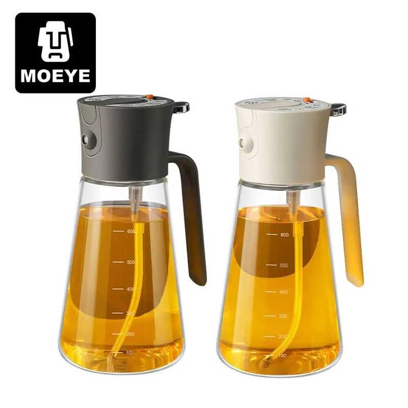 MOEYE Multiftional Bottle 700ml และ Automatic Open Pour two-in-one Evenly Spray Anti-leak Oil หัวฉีด