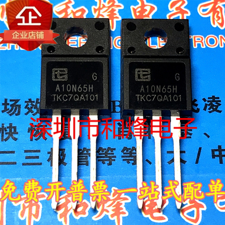 5 ชิ้น A10N65H N TO-220F MOS 650V10A