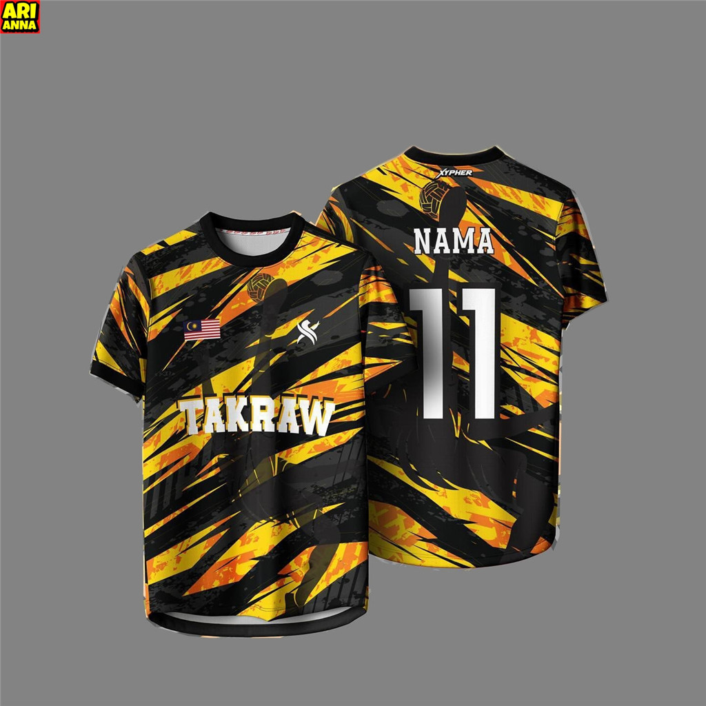 Arianna-free Custom ชื่อและหมายเลข2024 ดีไซน์ใหม่ Jersey Bola Sepak ตะกร้อเสื้อราคาถูก baju lelaki Retro 3D Short Sleeve Thailand Viral Jersey เสื้อยืดแขนสั้น 10