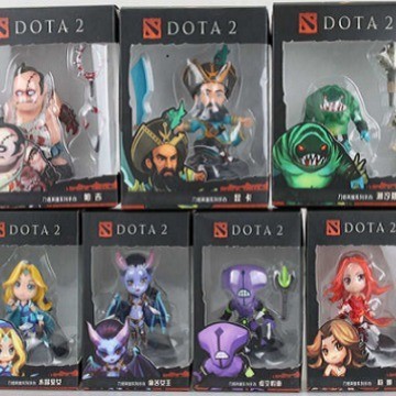 DOTA2 Dota 2 Q เวอร์ชัน 7 Dota รุ่น Fire Girl Ice Girl Butcher ตุ๊กตาฟิกเกอร์โมเดลเครื่องประดับ