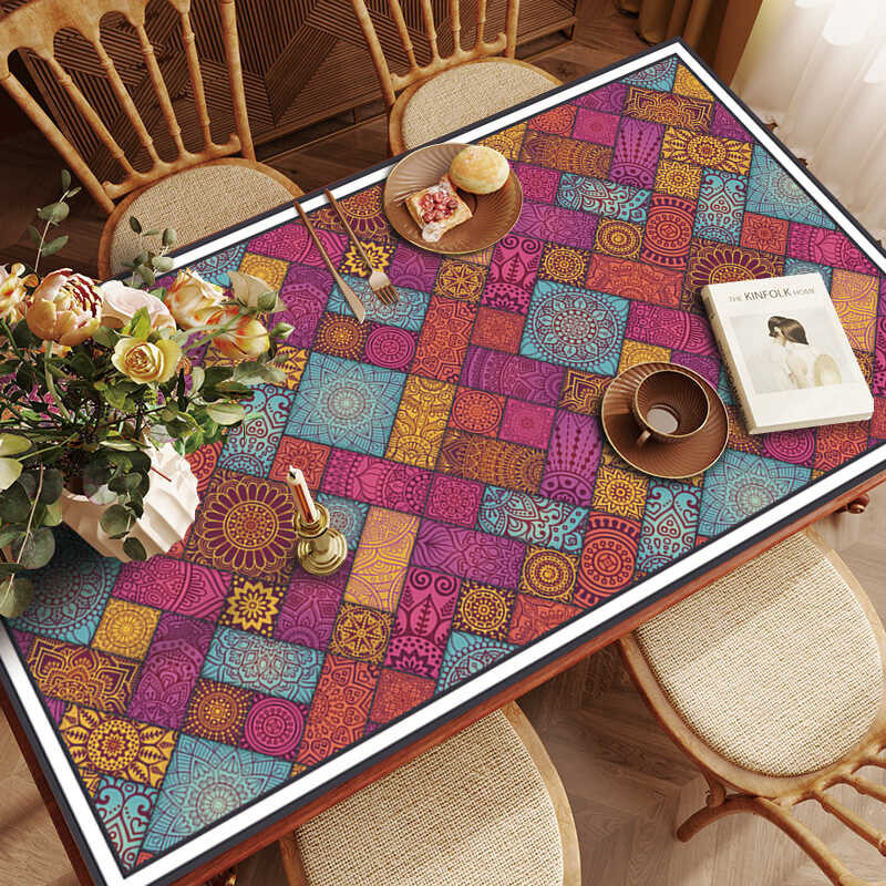 Vintage สไตล์อเมริกัน ผ้าปูโต๊ะบรรยากาศ Bohemian Kitchen Table Mat