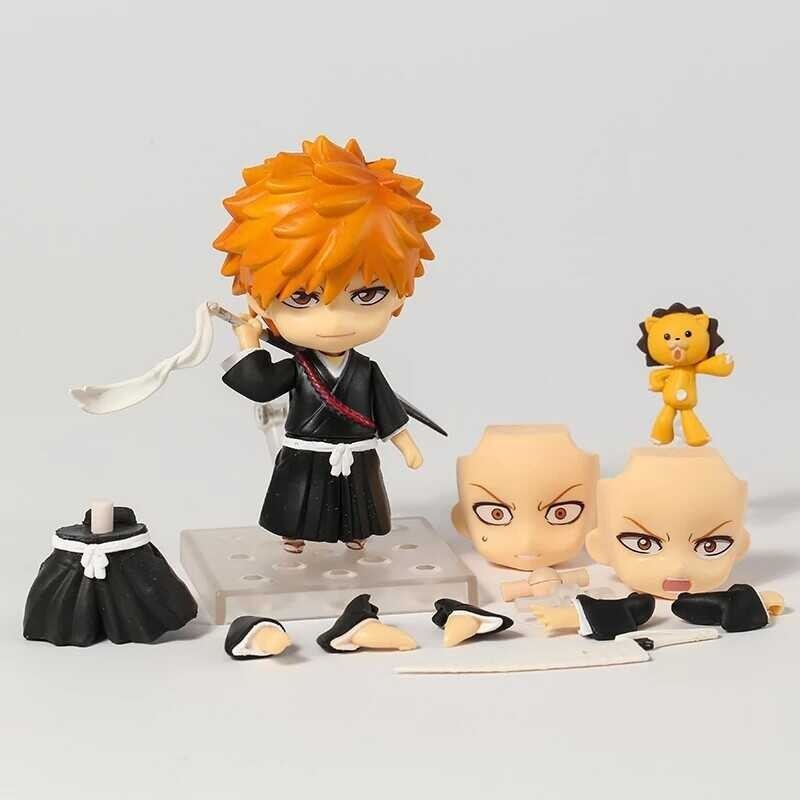 ➧ Bleach Kurosaki Ichigo 991ประกอบเปลี่ยนใบหน้า Action Figure ตุ๊กตา